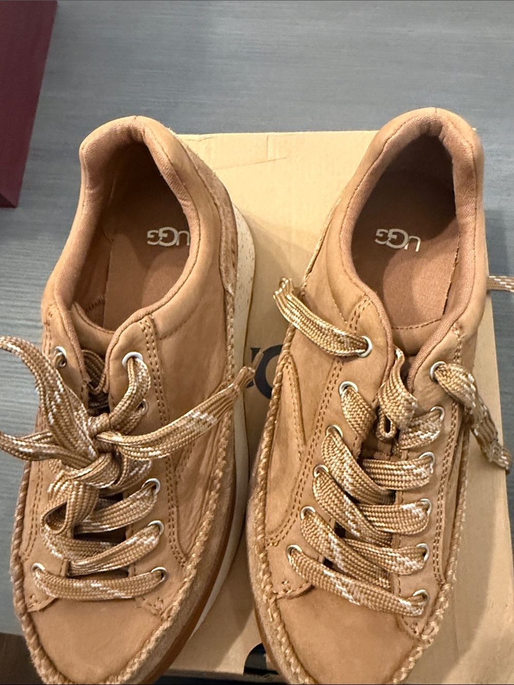 UGG Women's Chestnut Suede Lace-Up Sneakers